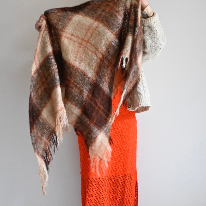 check pattern stole | Vintage.City 古着屋、古着コーデ情報を発信