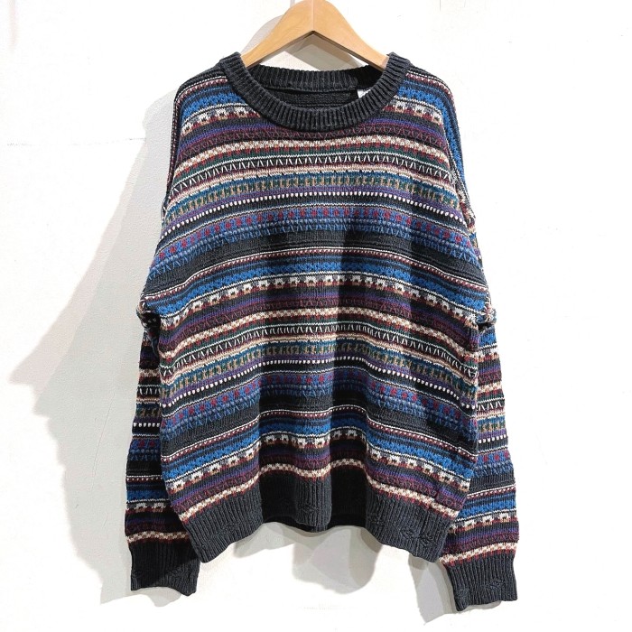 1990's unknown acrylic×cotton knit | Vintage.City Vintage Shops, Vintage Fashion Trends