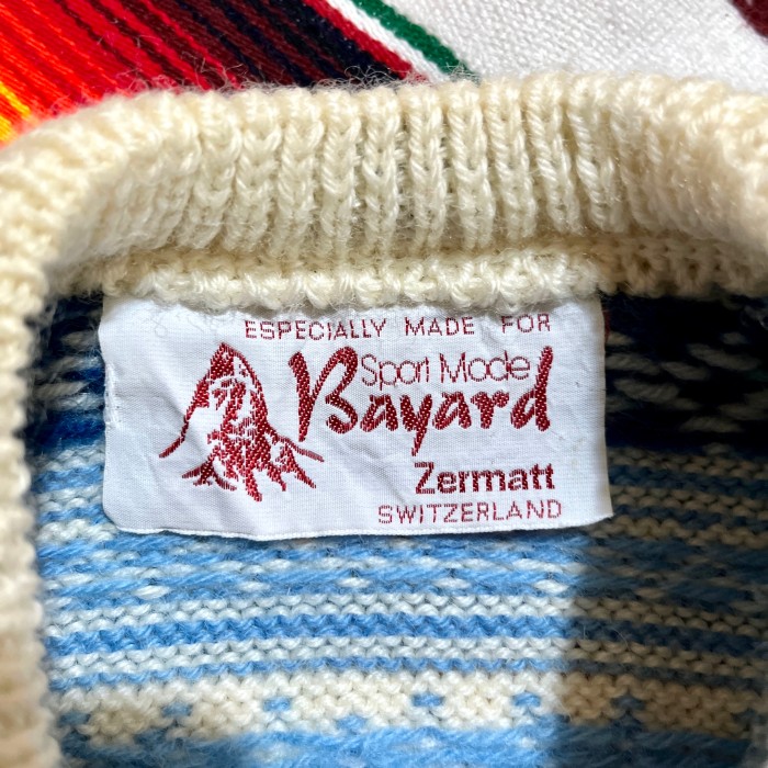70’s Bayard Zermatt メタルフック カーディガン | Vintage.City 빈티지숍, 빈티지 코디 정보