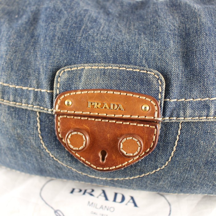 PRADA プラダロゴデニムチェーンショルダーバッグ | Vintage.City 古着屋、古着コーデ情報を発信