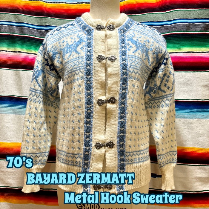 70’s Bayard Zermatt メタルフック カーディガン | Vintage.City 古着屋、古着コーデ情報を発信
