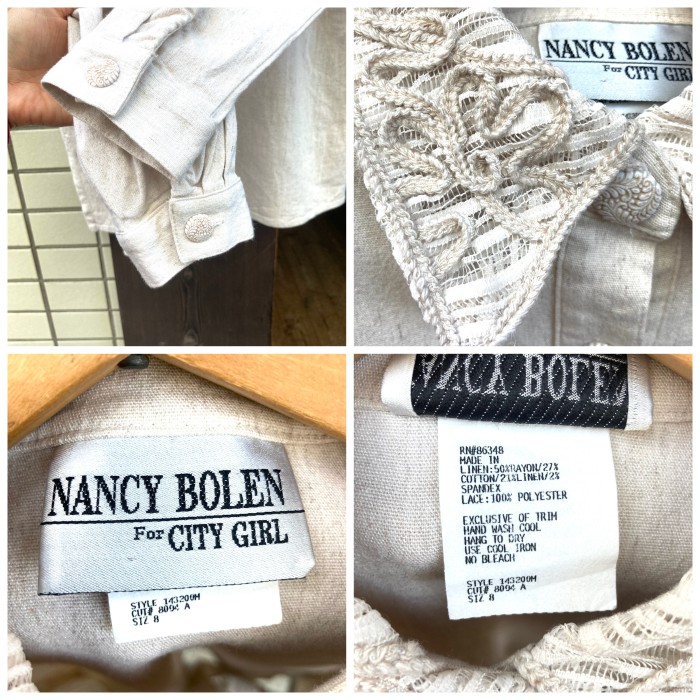 Linen mix see-through spandex shirt | Vintage.City 빈티지숍, 빈티지 코디 정보