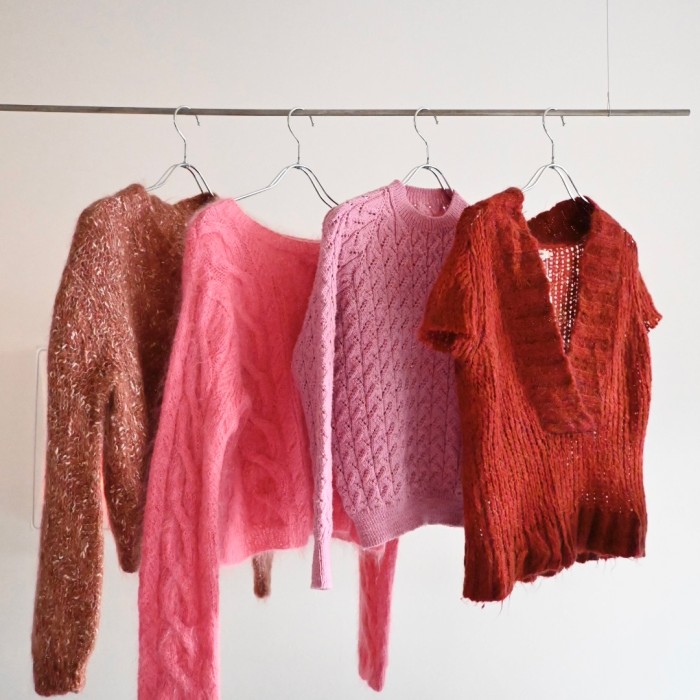 red knit vest | Vintage.City 古着屋、古着コーデ情報を発信