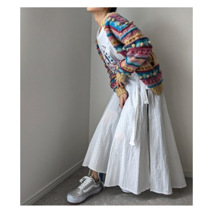 Cotton race wrap skirt | Vintage.City 古着屋、古着コーデ情報を発信