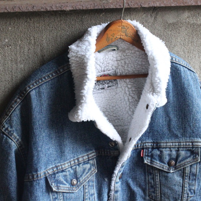 Levi's 70609 denim boa jacket デニムボアジャケット | Vintage.City 古着屋、古着コーデ情報を発信