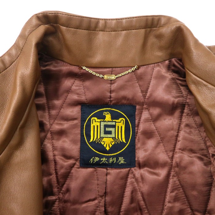 伊太利屋 フェイクレザーコート 9A2 ミンクファー 日本製 | Vintage.City 古着屋、古着コーデ情報を発信