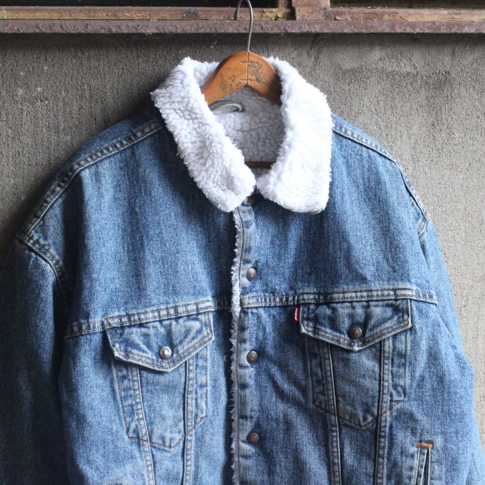 Levi's 70609 denim boa jacket デニムボアジャケット | Vintage.City 빈티지숍, 빈티지 코디 정보