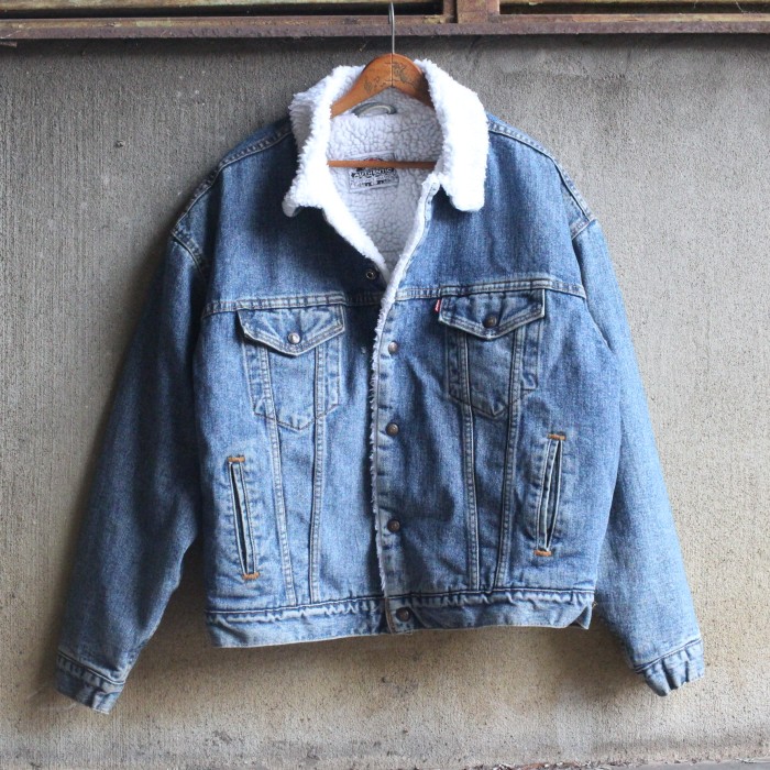 Levi's 70609 denim boa jacket デニムボアジャケット | Vintage.City 빈티지숍, 빈티지 코디 정보