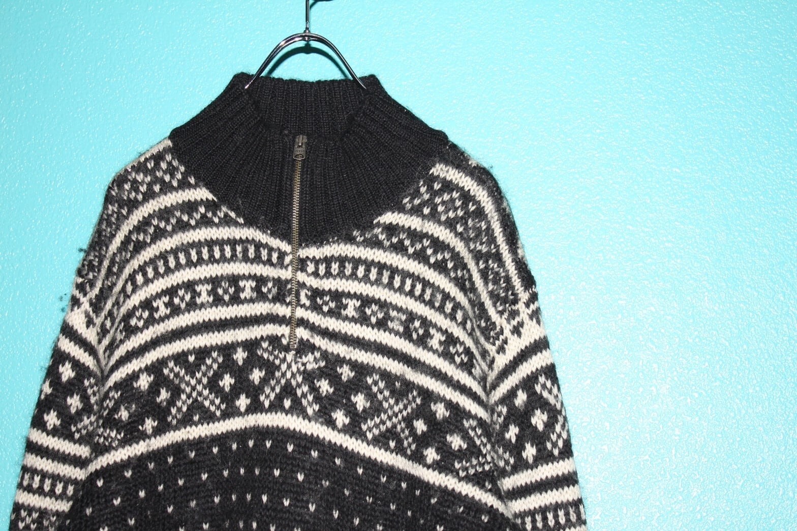 90s POLO SPORT Half-zip Nordic Sweater