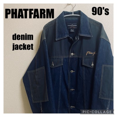 90s ファットファーム PHATFARM デニムジャケット ヒップホップ B系 ...