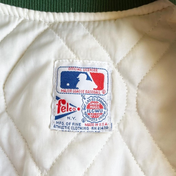 1980s felco MLB オークランドアスレチックス　スタジャン | Vintage.City 古着屋、古着コーデ情報を発信