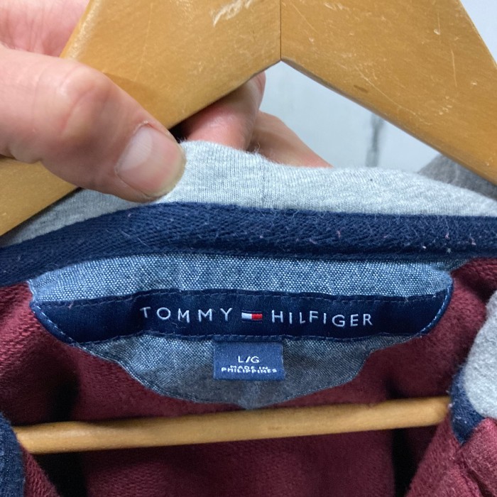 TOMMY HILFIGERスウェットパーカー　L/G | Vintage.City 古着屋、古着コーデ情報を発信