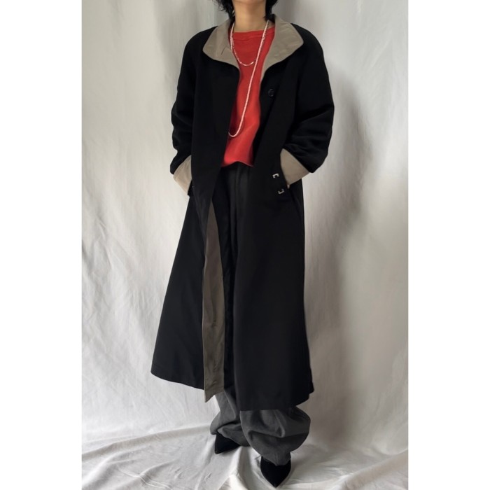 stand collar 2way coat | Vintage.City 빈티지숍, 빈티지 코디 정보
