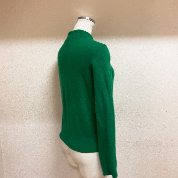 バツ　長袖ニット　緑色　ウール　チャイナボタン　Ba-tsu | Vintage.City 古着屋、古着コーデ情報を発信