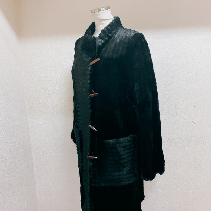 ヴィンテージ　ファーコート　黒　テン　vintage fur coat | Vintage.City 古着屋、古着コーデ情報を発信