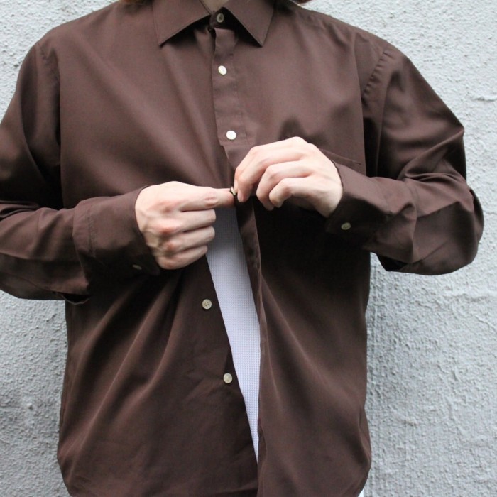 70s van heusen silk shirt | Vintage.City 古着屋、古着コーデ情報を発信