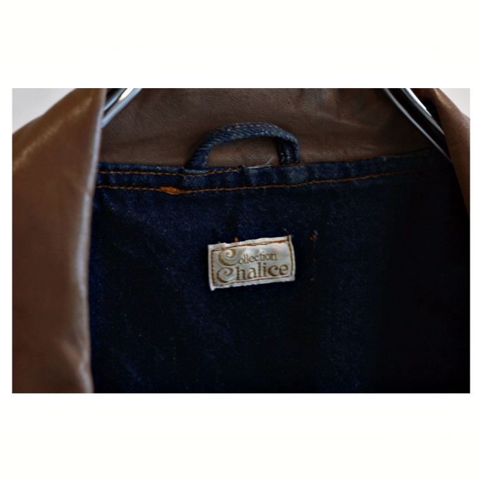 EURO Vintage Leather Switching Denim JKT | Vintage.City 빈티지숍, 빈티지 코디 정보