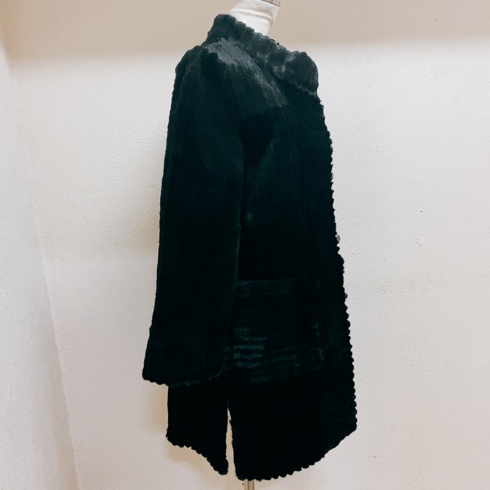 ヴィンテージ　ファーコート　黒　テン　vintage fur coat | Vintage.City 古着屋、古着コーデ情報を発信
