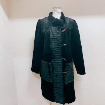 ヴィンテージ　ファーコート　黒　テン　vintage fur coat | Vintage.City ヴィンテージ 古着