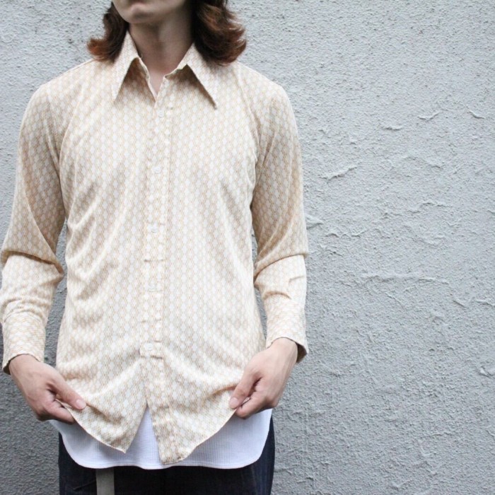 70s cassino multi pattern shirt | Vintage.City 古着屋、古着コーデ情報を発信