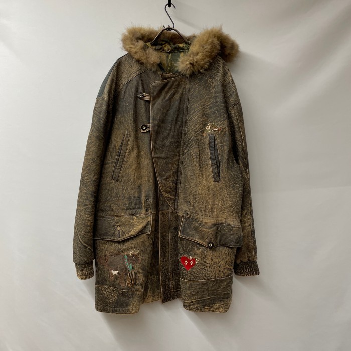 Vintage leather jacket レザー　チロリアンジャケット | Vintage.City 古着屋、古着コーデ情報を発信