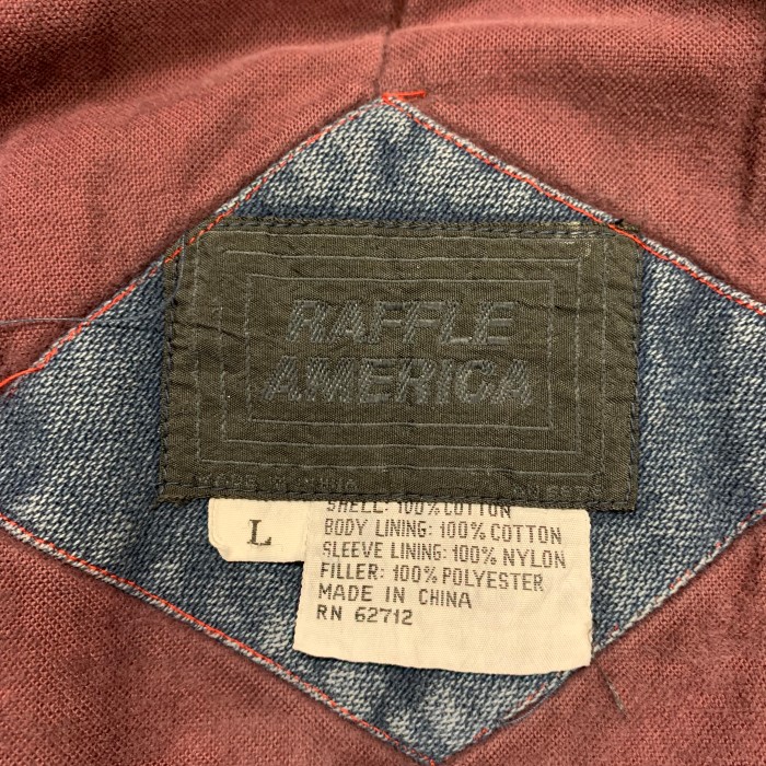 RAFFLE AMERICA 中綿入り キャンバスジャケット インディゴ | Vintage.City 古着屋、古着コーデ情報を発信
