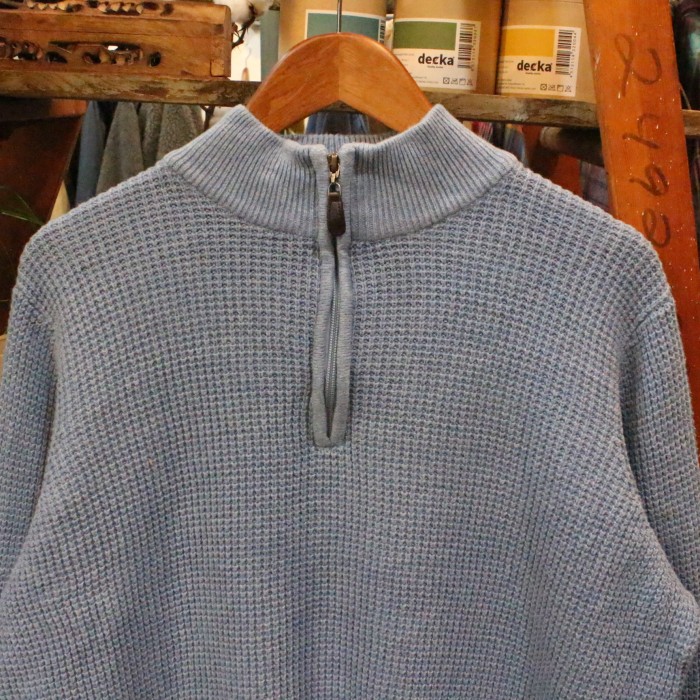 L.L.Bean waffle half zip sweater ハーフジップ | Vintage.City 빈티지숍, 빈티지 코디 정보