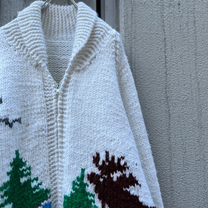 big silhouette cowichan sweater | Vintage.City 古着屋、古着コーデ情報を発信