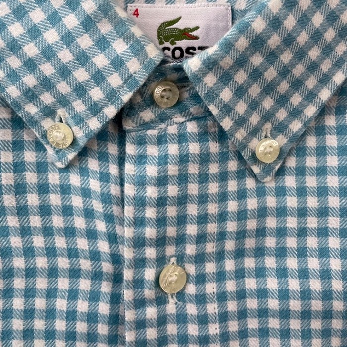 LACOSTE gingham check shirt | Vintage.City 古着屋、古着コーデ情報を発信