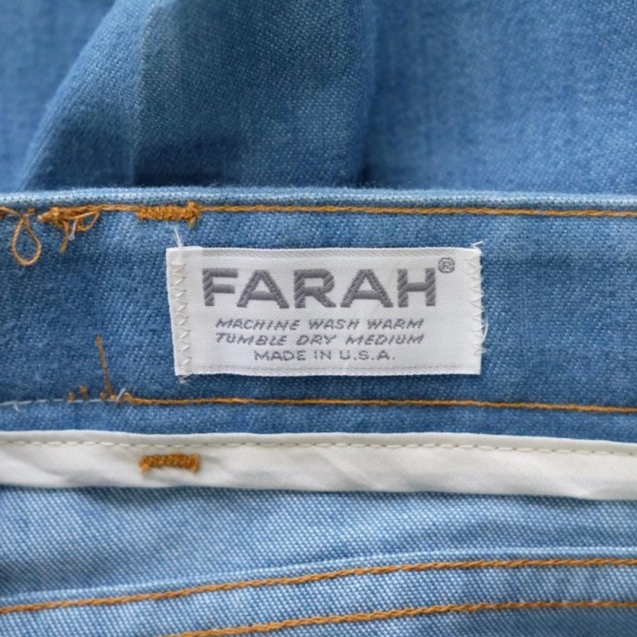 FARAH 70sデニムフレアスラックス MADE IN USA | Vintage.City 빈티지숍, 빈티지 코디 정보