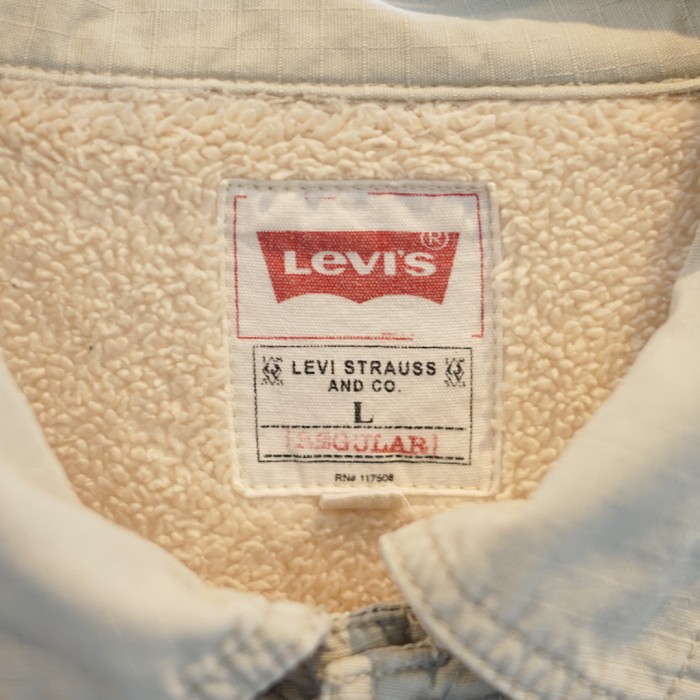Levi's back bore cotton shirt jacket | Vintage.City 빈티지숍, 빈티지 코디 정보