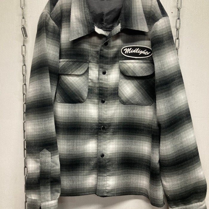 MidLightオンブレチェック長袖シャツ　XL | Vintage.City 古着屋、古着コーデ情報を発信