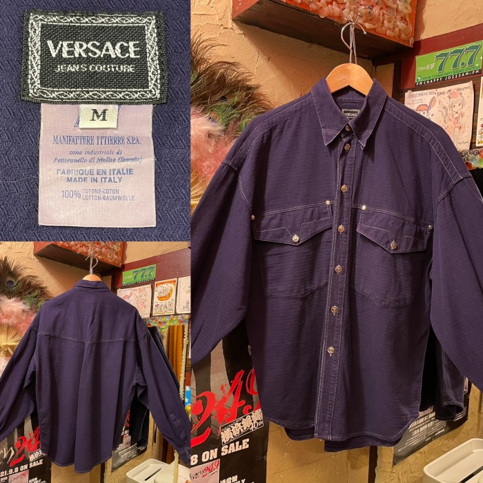 italy製 Versace jeans coutare コットン ブルゾン | Vintage.City 빈티지숍, 빈티지 코디 정보