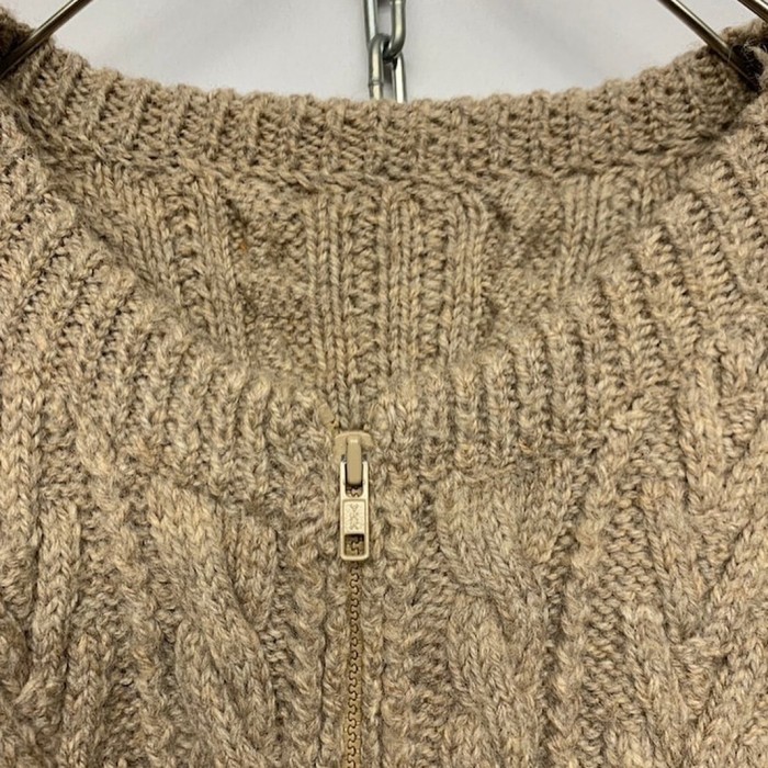 OLD Zip Up Fisherman Knit Jacket | Vintage.City 古着屋、古着コーデ情報を発信