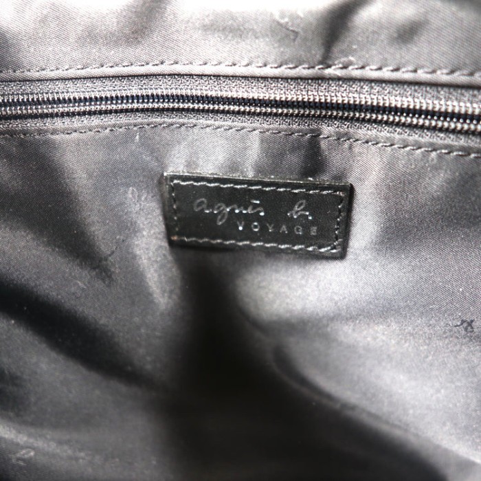 AGNES B. VOYAGE レザートートバッグ ブラック 日本製 | Vintage.City 古着屋、古着コーデ情報を発信