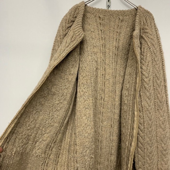 OLD Zip Up Fisherman Knit Jacket | Vintage.City 빈티지숍, 빈티지 코디 정보