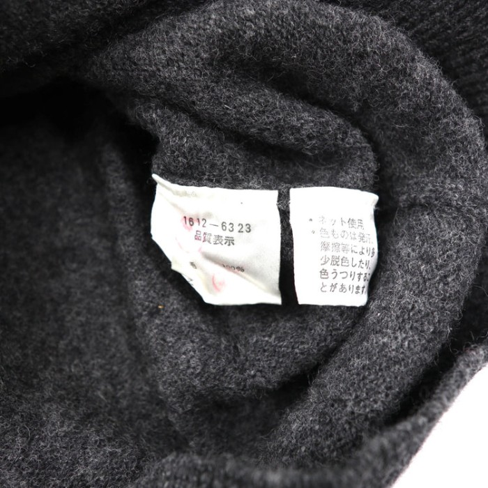 PIA SPORTS モックネックセーター ニット 3 グレー ウール 90s | Vintage.City 古着屋、古着コーデ情報を発信