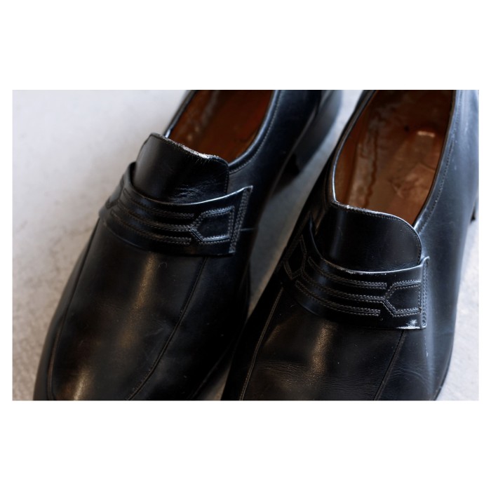 Vintage Black Leather Loafer | Vintage.City 古着屋、古着コーデ情報を発信