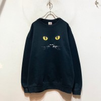 “CAT” Print Sweat Shirt | Vintage.City ヴィンテージ 古着
