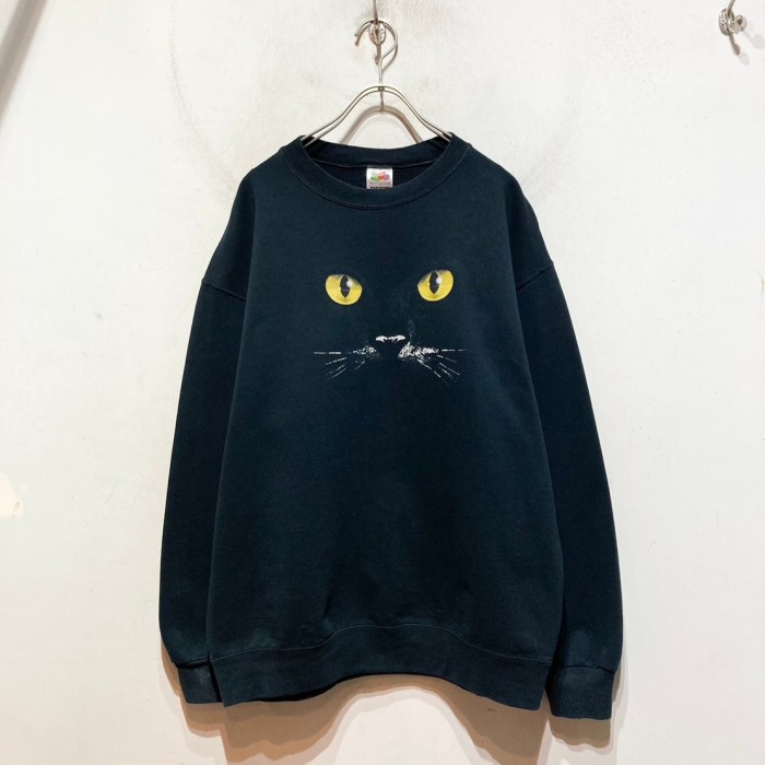 “CAT” Print Sweat Shirt | Vintage.City 빈티지숍, 빈티지 코디 정보