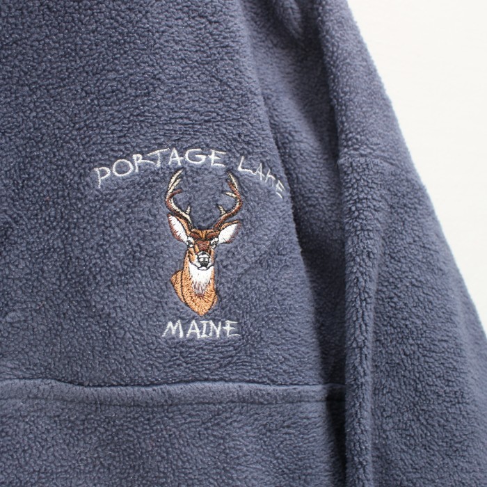 USA VINTAGEアメリカ古着シカ刺繍デザインハーフジップフリースジャケット | Vintage.City 古着屋、古着コーデ情報を発信