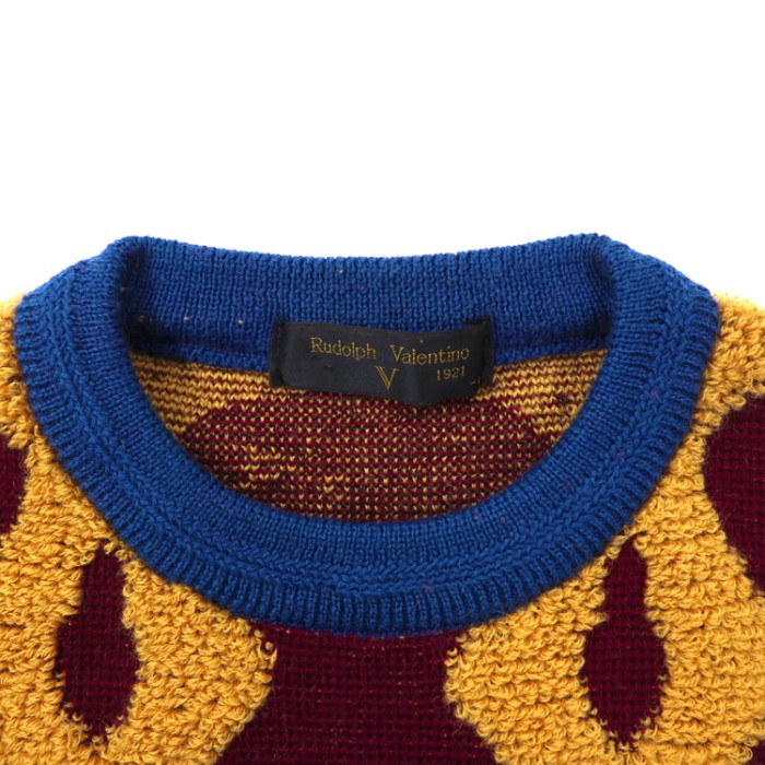 RUDOLPH VALENTINO 3Dニットセーター L マルチカラー ウール | Vintage.City ヴィンテージ 古着
