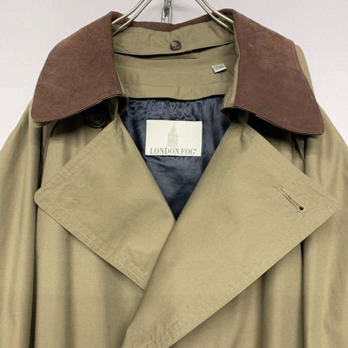 “LONDON FOG” Leather Collar Trench Coat | Vintage.City 빈티지숍, 빈티지 코디 정보