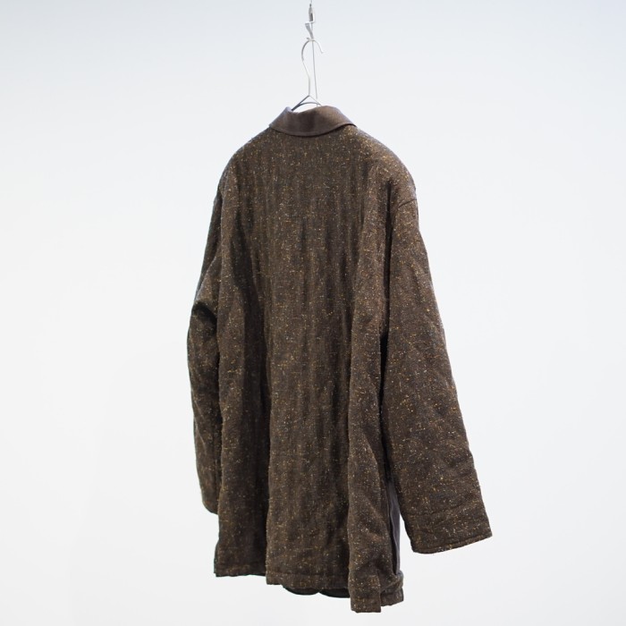 Claire ELMOREA nep fabric fly front jack | Vintage.City 古着屋、古着コーデ情報を発信