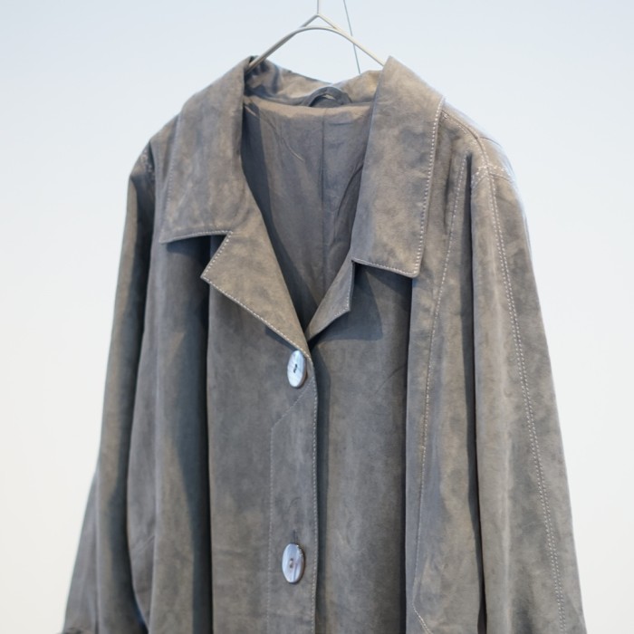 suede fabric stain collar coat | Vintage.City Vintage Shops, Vintage Fashion Trends
