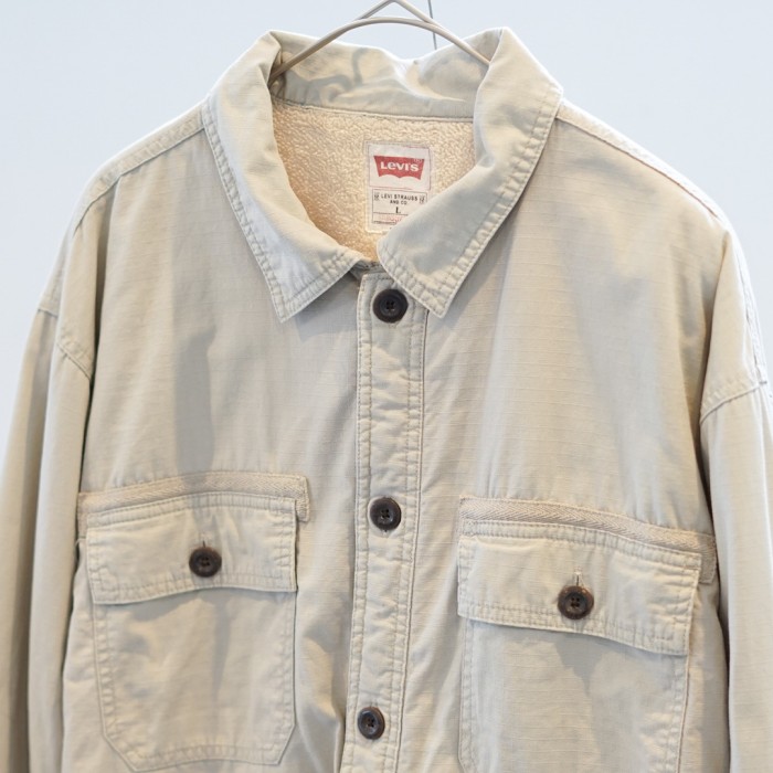 Levi's back bore cotton shirt jacket | Vintage.City 빈티지숍, 빈티지 코디 정보