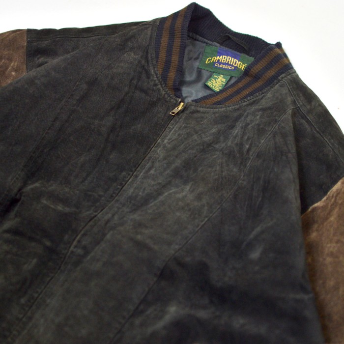 古着 オーバーサイズ 切り替え レザージャケット ブルゾン ジャケット | Vintage.City 古着屋、古着コーデ情報を発信