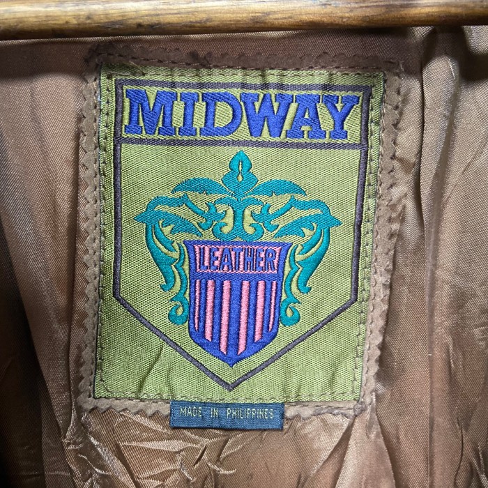 MIDWAY   レザージャケット　2XL | Vintage.City 古着屋、古着コーデ情報を発信