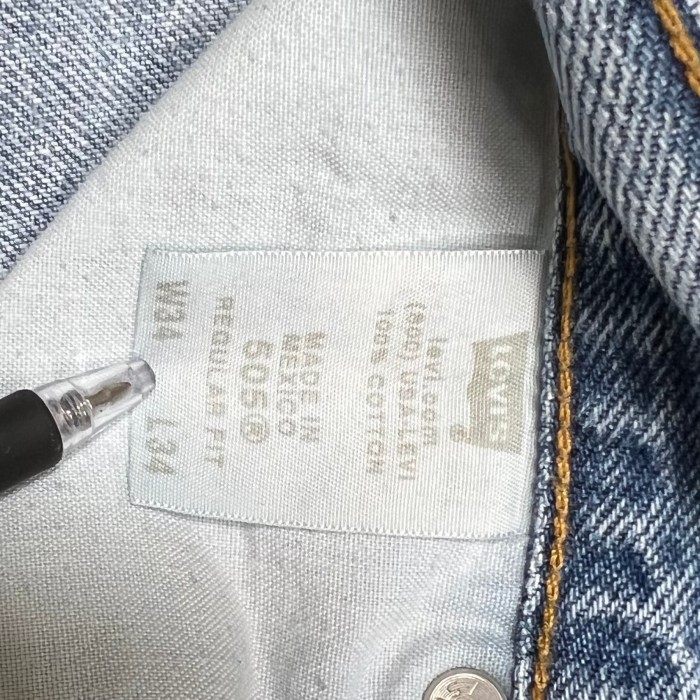 【W34×L34】Levi's 505   デニムパンツ　革パッチ | Vintage.City 古着屋、古着コーデ情報を発信