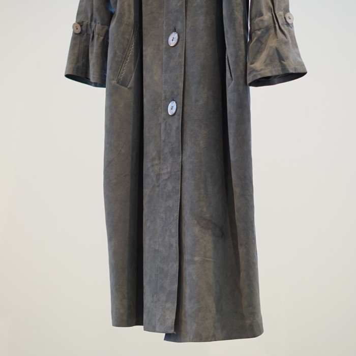 suede fabric stain collar coat | Vintage.City 빈티지숍, 빈티지 코디 정보